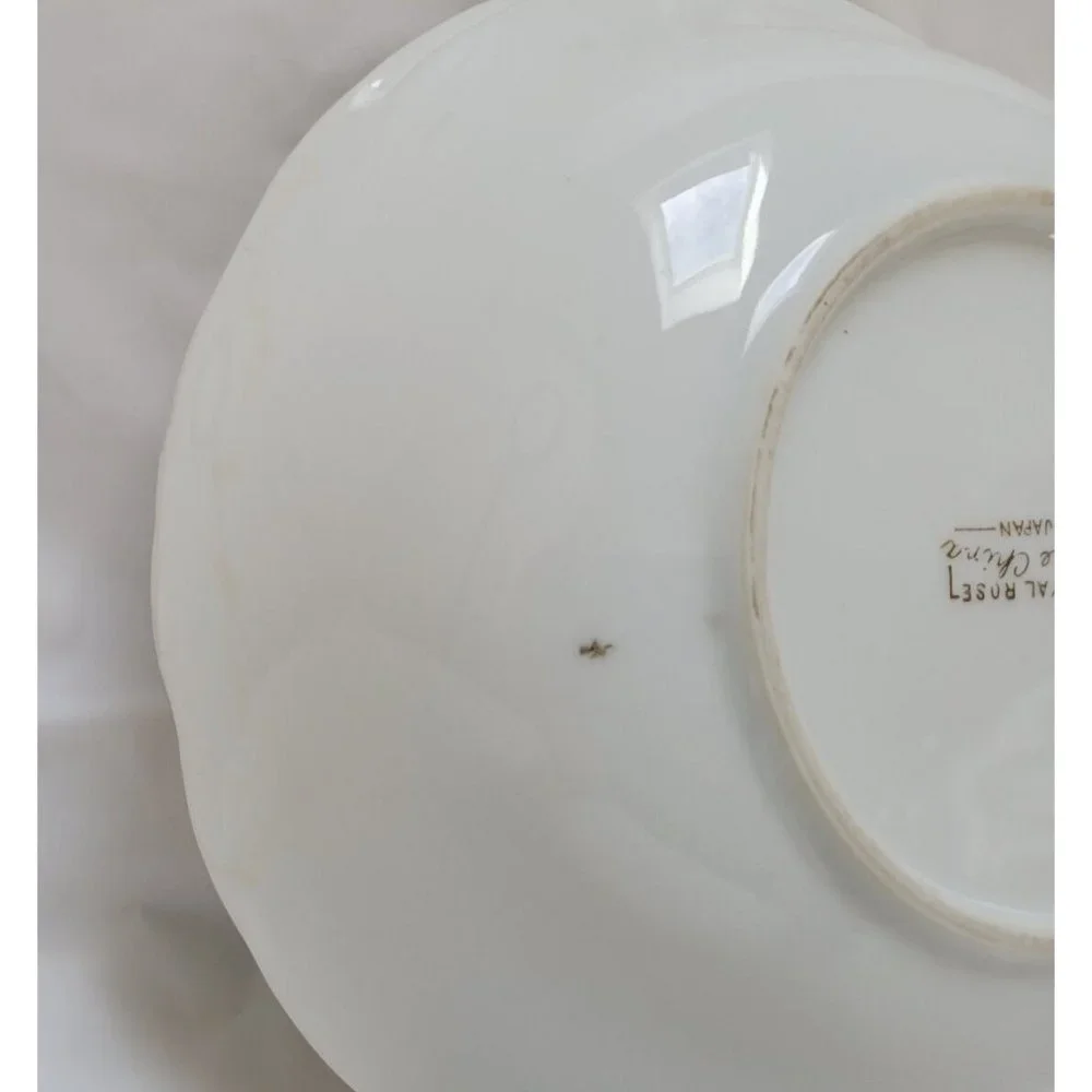 Vintage Fine China Japan - Royal Rose - Serving Vegetable Bowl 9 Inches Round - Picture 9 of 9